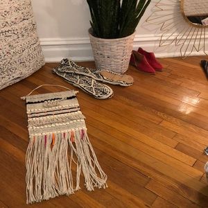 Macrame Wall Decor with neon beads